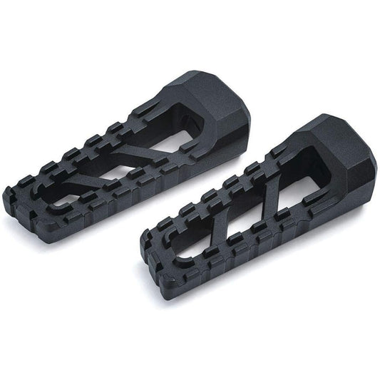 KURYAKYN 3599 Auto Bype Fut Peg: RIOT PEGS No Adapter Satin Black 1 Pair
