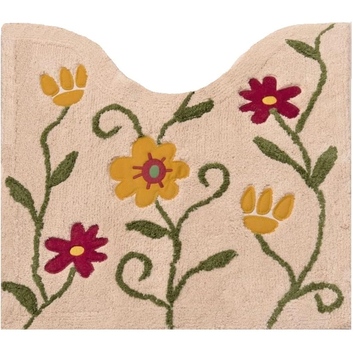sybilla Flower Garden Toilet Mat Approx. 60 x 60cm Beige 36314