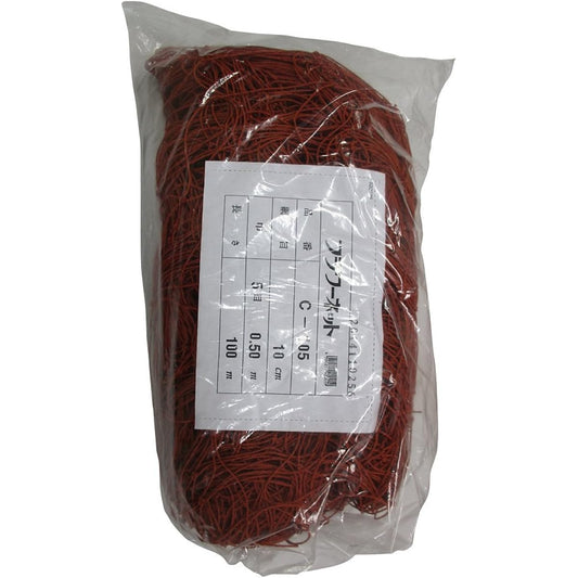 Tokyo Tobari Flower Net C Type 10cm square 5 stitches x 100m [Brown/400d x 24 strands] C105 522005