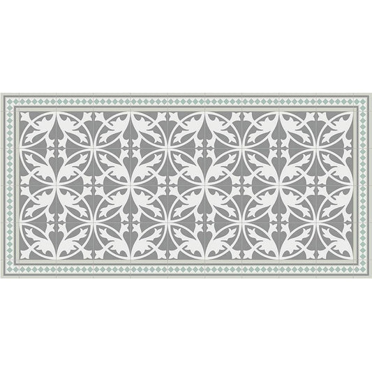 contento Matteo Floor Mat 7 Green Tiles 70x140cm Green Size:70x140cm 868287-04