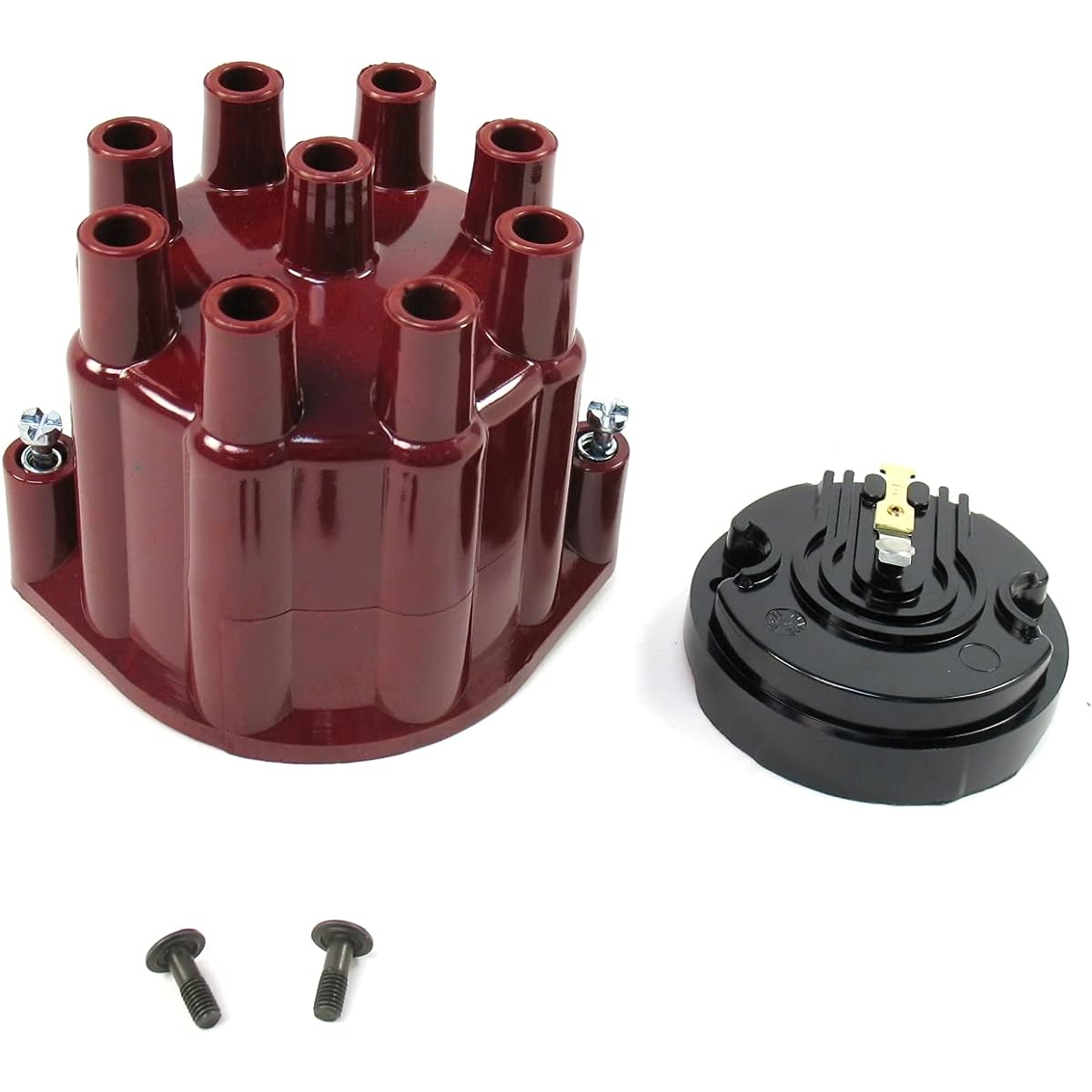 Pertronix D600701 Red Cap and Rotor Flame Speculation Billet Distributor 8 Cylinder Engine