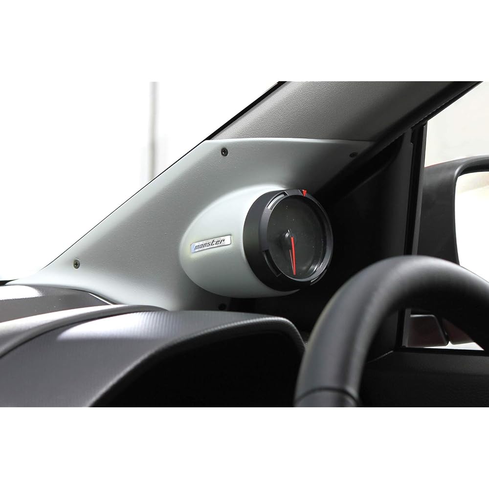 MONSTER SPORT 851510-7300M Pillar Meter Hood/?60 Alto Works Turbo RS HA36S Gray Extra Boost Water Temperature Oil Temperature Hydraulic