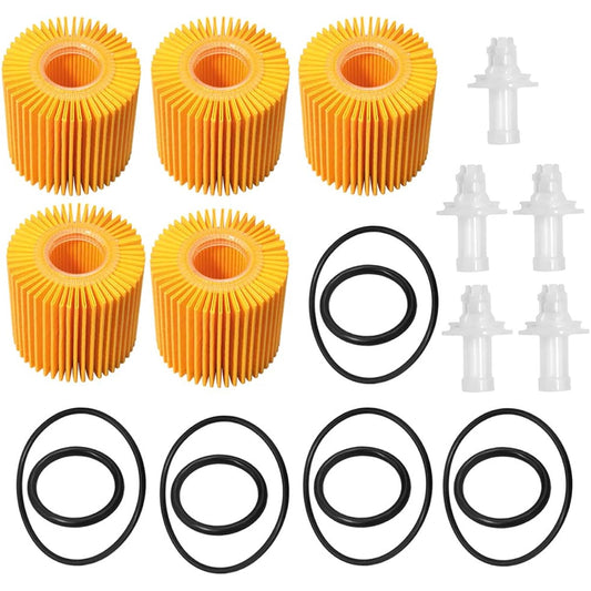 Oil Filter Kit (5 pieces) 04152-YZZA1 For Toyota Abalon Camry Siena Lexus ES350 RAV4