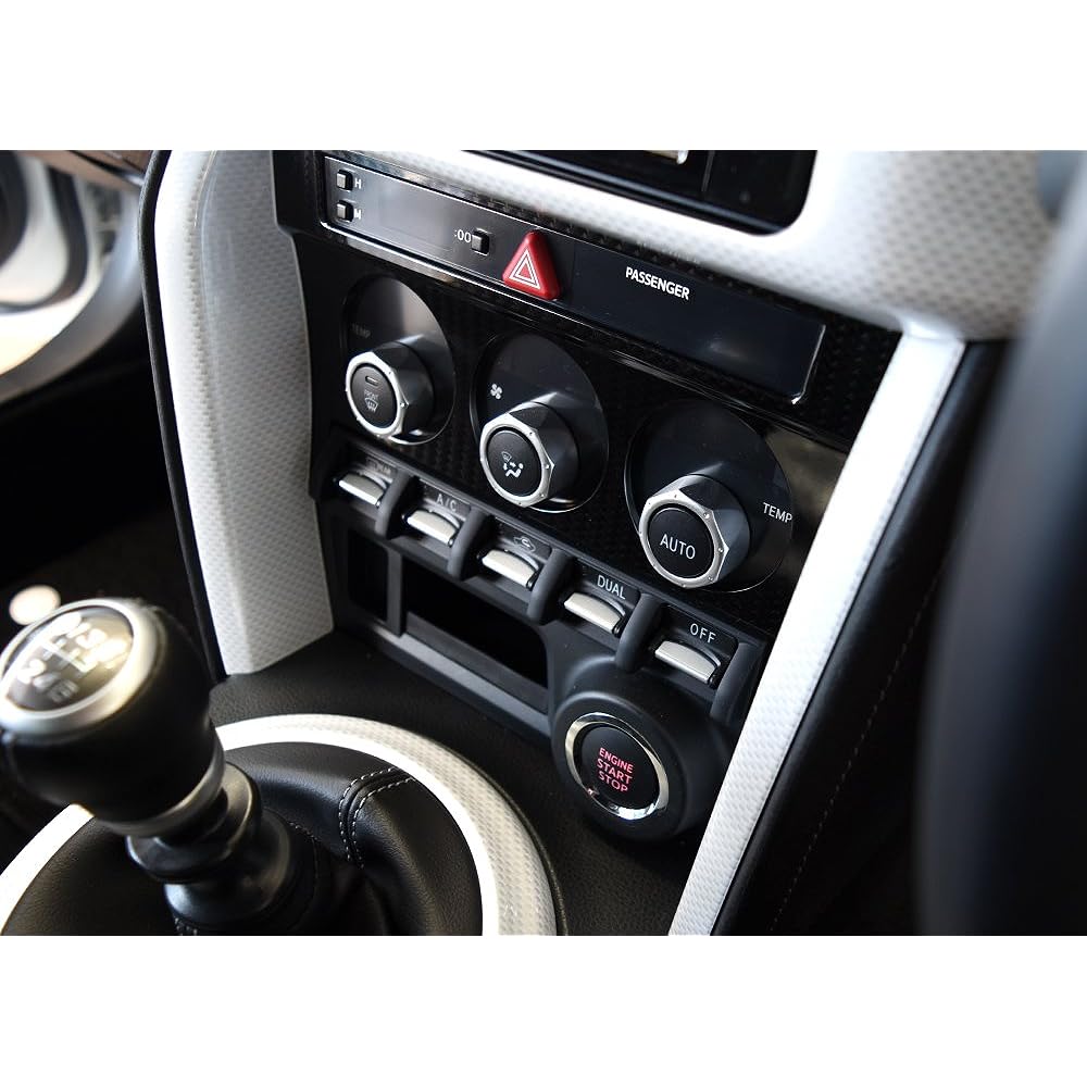 SecondStage Toyota 86 Early Late Air Conditioner Side Panel Auto Air Conditioner White Carbon Style T174WHC