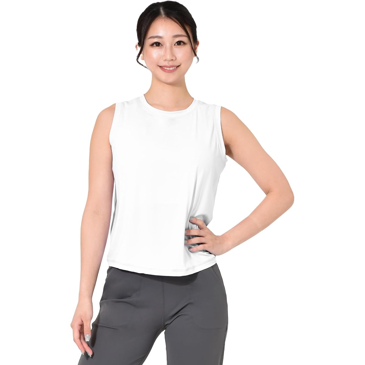 [Loopa] Loopa Active Functional Tank Top, Yoga Wear, Women's, Training, Sports, UV Protection, Sweat Absorbent, Quick Drying, Cool Touch
