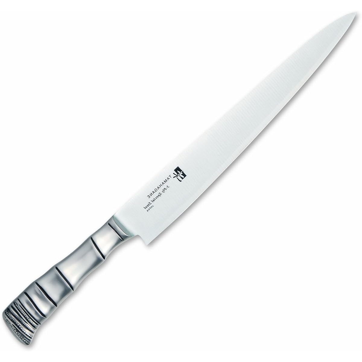 TWR Kataoka Seisakusho Sujihiki Knife Silver 270mm Made in Japan TAMAHAGANE Bamboo Molybdenum Vanadium Steel Insert TK-1112
