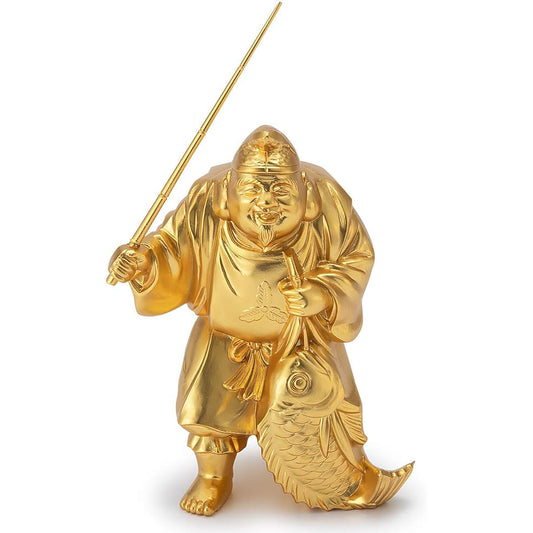 Buddhist Altar Shop Takita Shoten Buddha Statue Good Luck, Good Luck, Seven Lucky Gods, Ebisu (Height 8.3cm x Width 6cm) [Made by Hideun Makita] ◆Prosperity in business, good health, good fortune, fortune, warding off evil [Certificate issued by Takita S