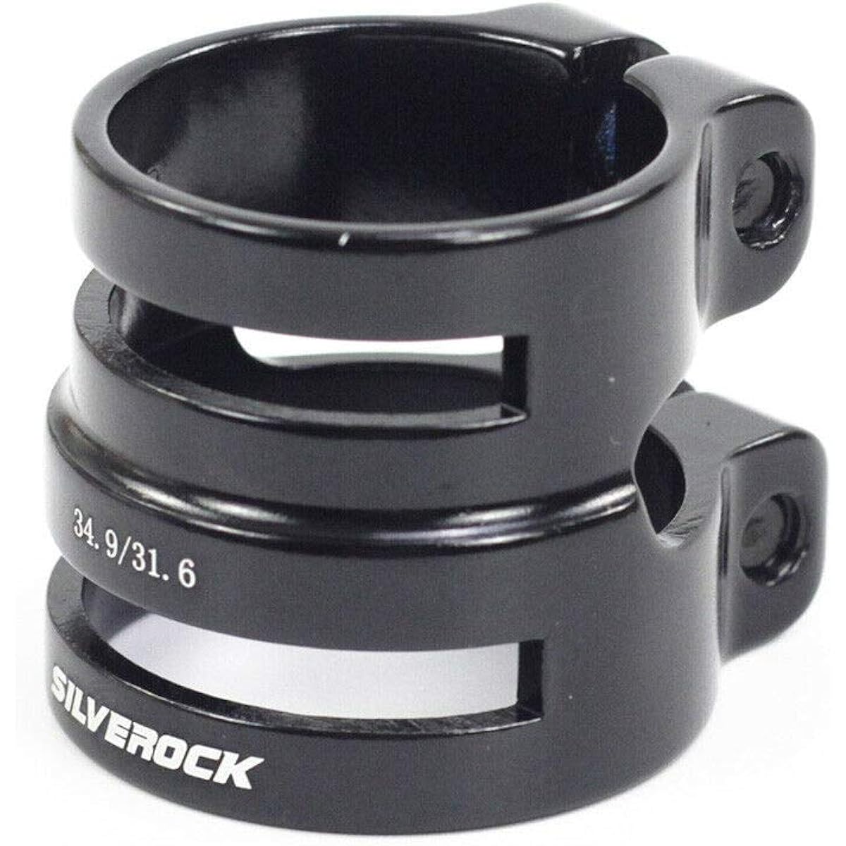 Silverock Seatpost Clamp Seat Clamp Dual Size Black 31.6/34.9mm