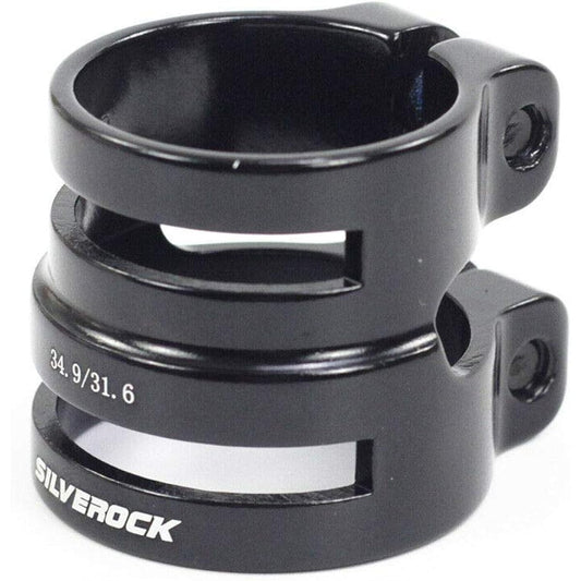 Silverock Seatpost Clamp Seat Clamp Dual Size Black 31.6/34.9mm
