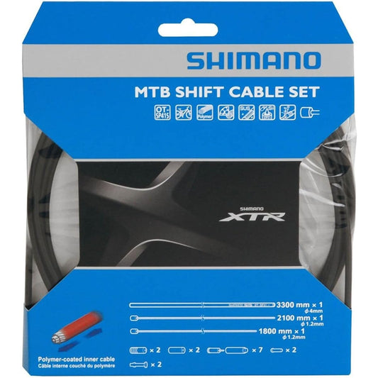 SHIMANO Repair Parts Shift Cable Set Polymer Coating MTB Black Y01V98110