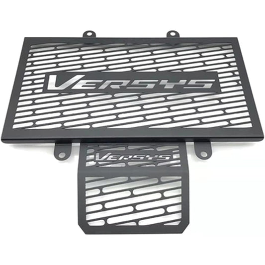 Applicable to SS-QPD For Kawasaki Versys For X300 For X250 For VERSYS For X-300 For X-250 2017-2021 Motorcycle Engine Radiator Grill Guard Oil Cooler Protector Cover Motorcycle Grill Guard (Color: Black)