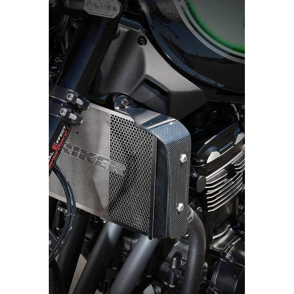 STRIKER Radiator Side Shroud Z900RS Plain Weave Carbon Left and Right Set Side Cover SAD-RSS141C