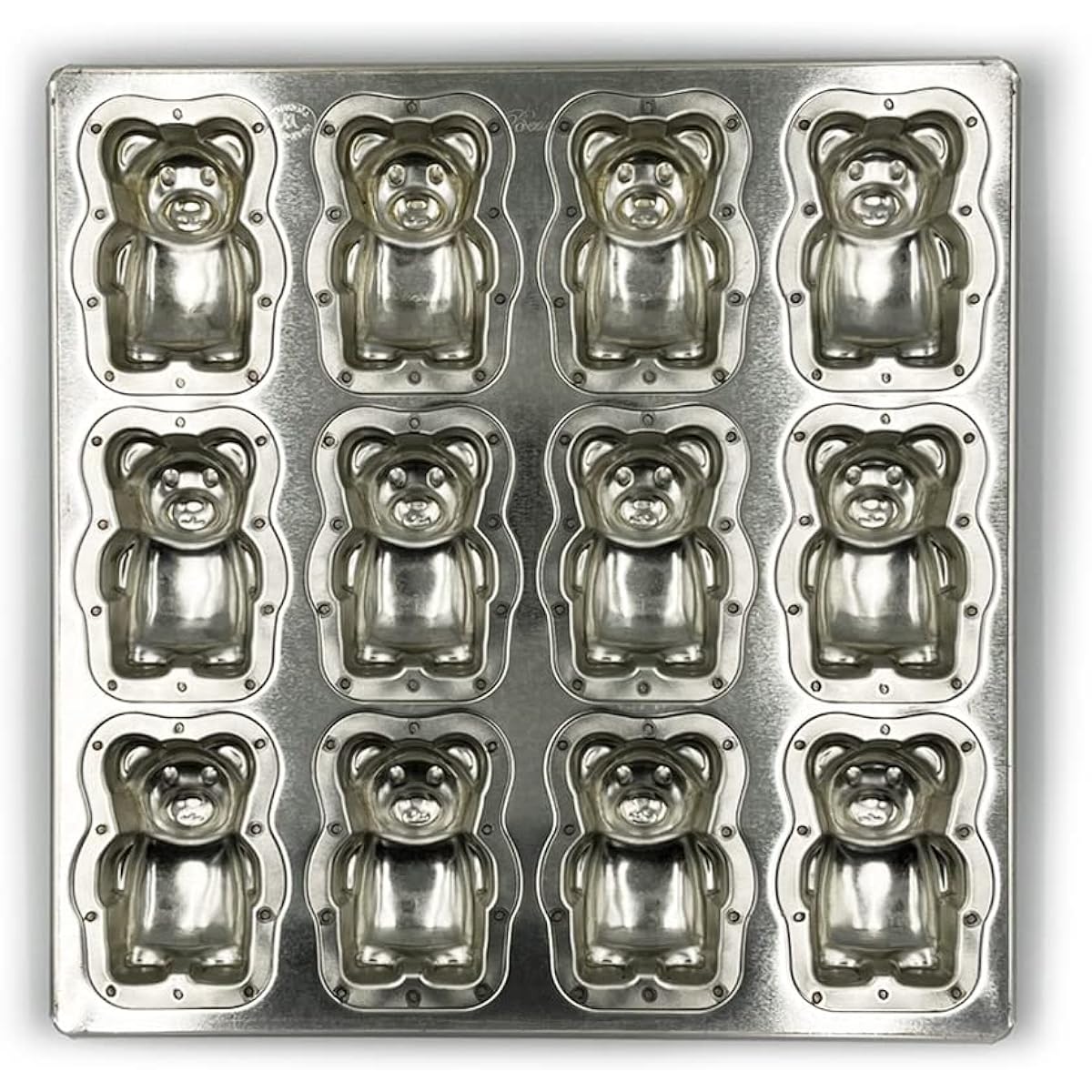 Matsunaga Silicone Processed Silver Kumagoro Top Plate 12P
