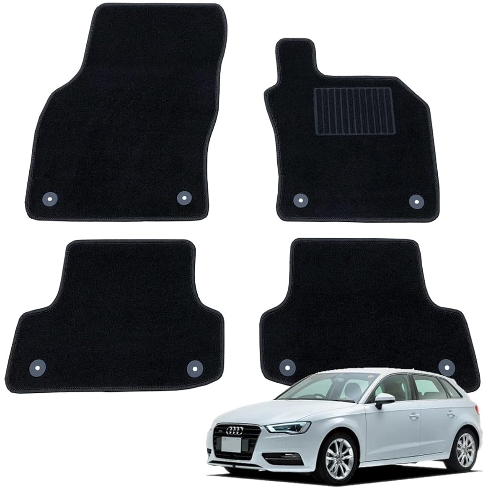 Fenice Car Mat Floor Mat Domestic Production (Audi A3 8V) For Right Hand Drive Black Non-Slip Shape Resistant to Slip Car Mat (Car Parts Specialty Store)
