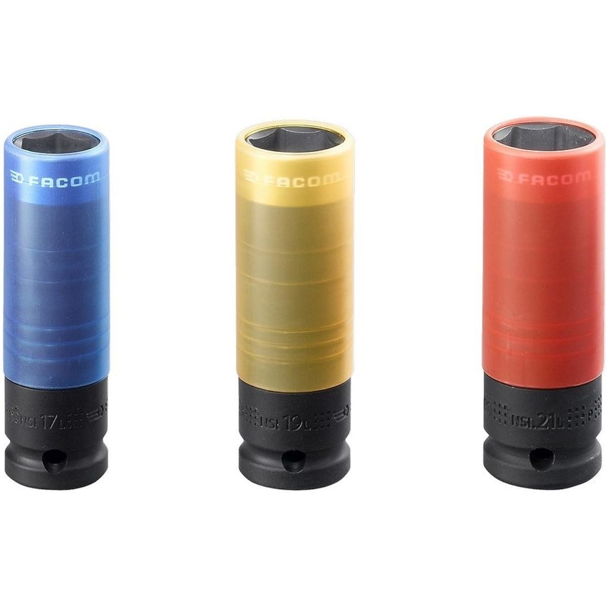 Facom Impact Socket 1/2 Set 3Pc. 1/2" Drive Metric Thin Impact Socket Set NSI3L FACOM