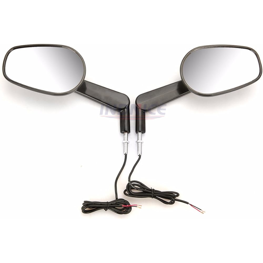 Black Rear View Mirror LED Front Winker Harley Davidson VROD VRSCF 09-16