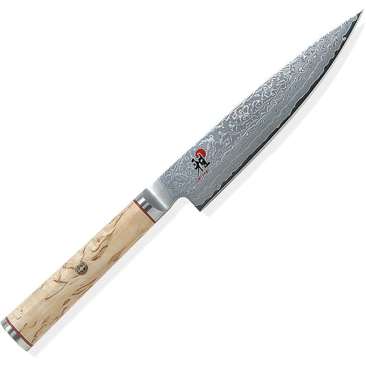 MIYABI "5000MCD Small Knife 130mm Made in Japan" Damascus Fruit Petit Knife Knife Multilayer Steel Made in Seki City, Gifu Prefecture [Authorized Japanese Product] 34372-131