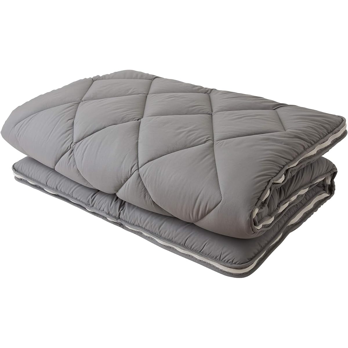 AQUA Mattress, Semi-double, Gray [Comfortable and Clean Series] Only the dirty side can be washed, extra thick 3-layer mattress, dust mite resistant, antibacterial, odor resistant, bedwetting prevention (formerly Nice Day) 86560313