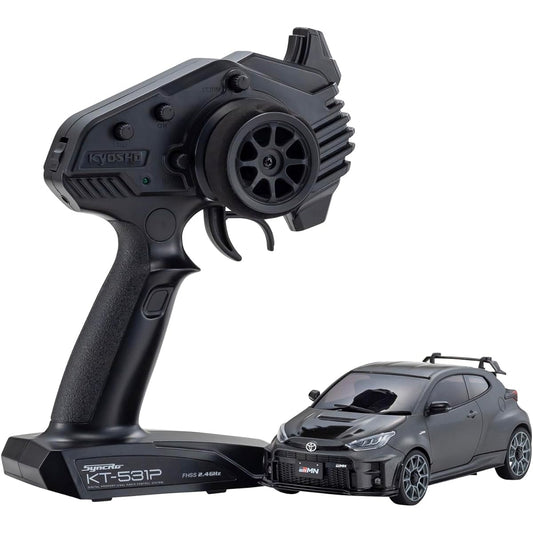 Kyosho Mini-Z AWD Toyota GRMN Yaris Circuit Package Gun Metallic Electric Radio Control 32640GM