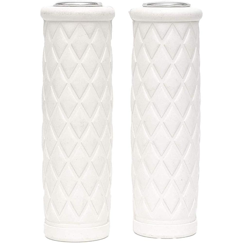 Diamond grip white for Harley 1 inch nice motorcycle...