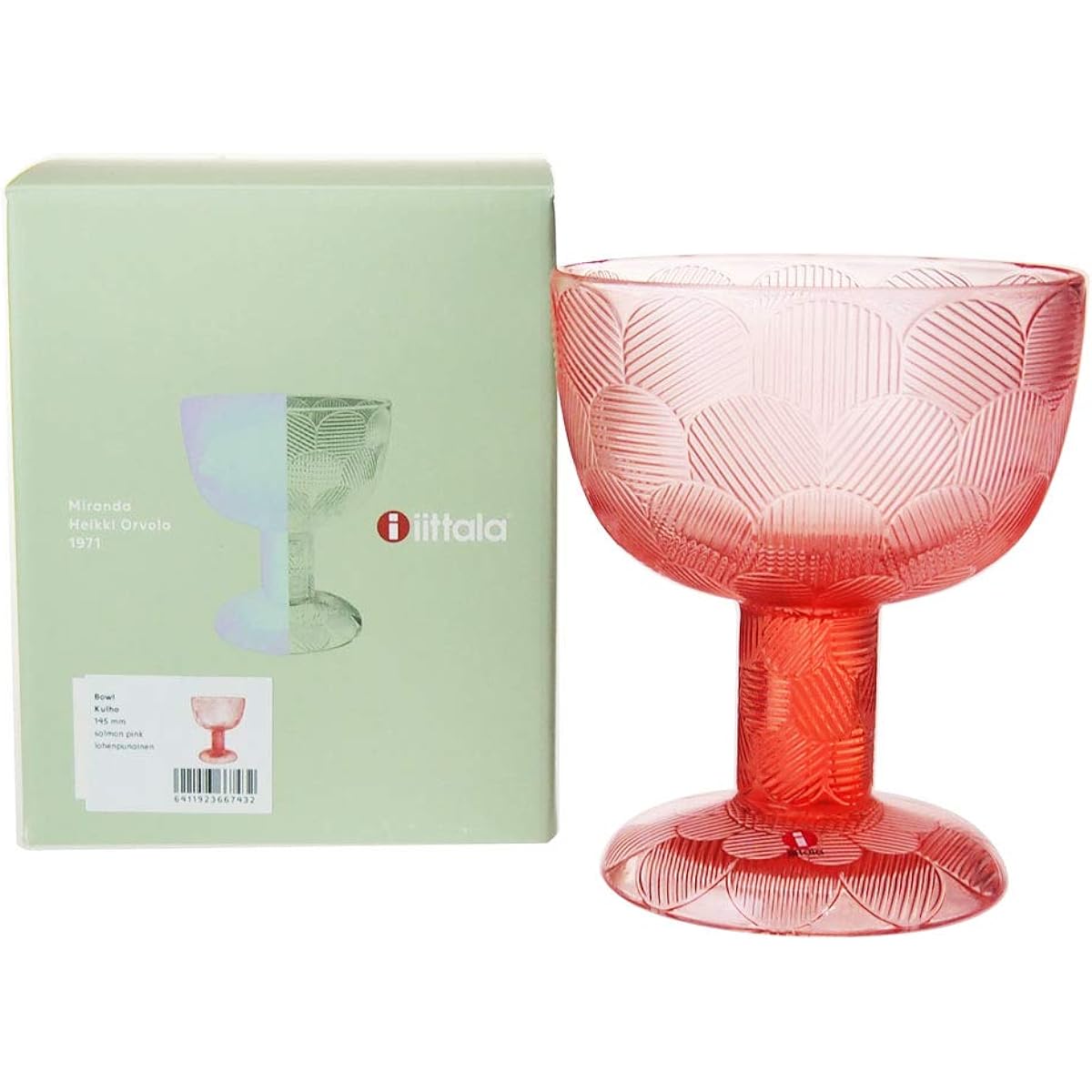 Iittala Miranda Bowl 145mm Salmon Pink [Parallel Import]