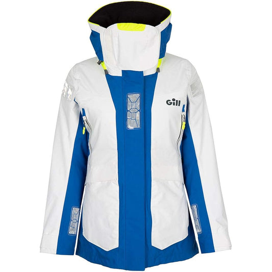 Gill Offshore Women's Jacket (OS2 Offshore Women's Jacket) White/Blue 10 OS24JW