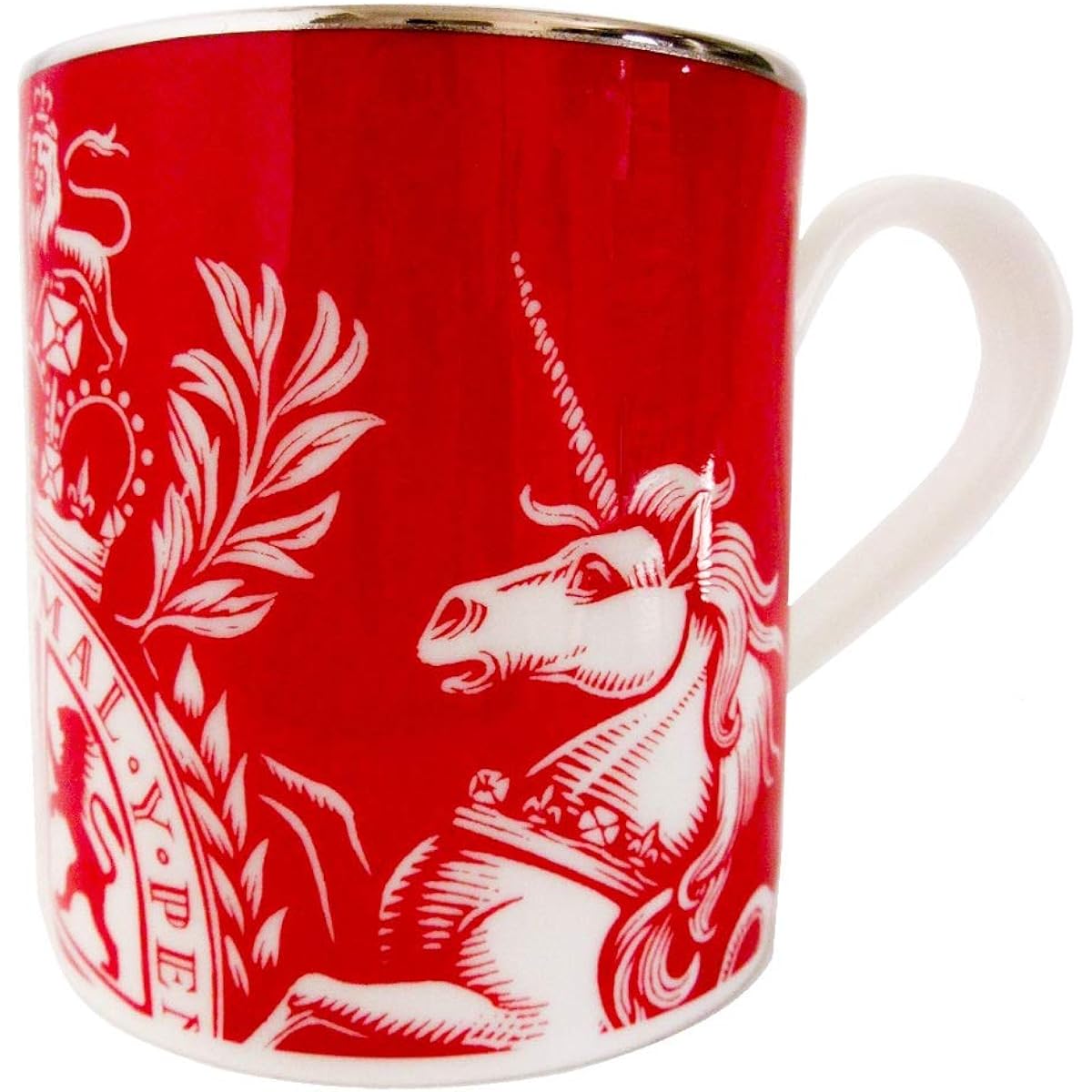 UK ROYAL OPERA HOUSE [Royal Opera House] Royal Opera House Coat of Arms Made in England Fine Bone China Mug Royal Red [Parallel Import]