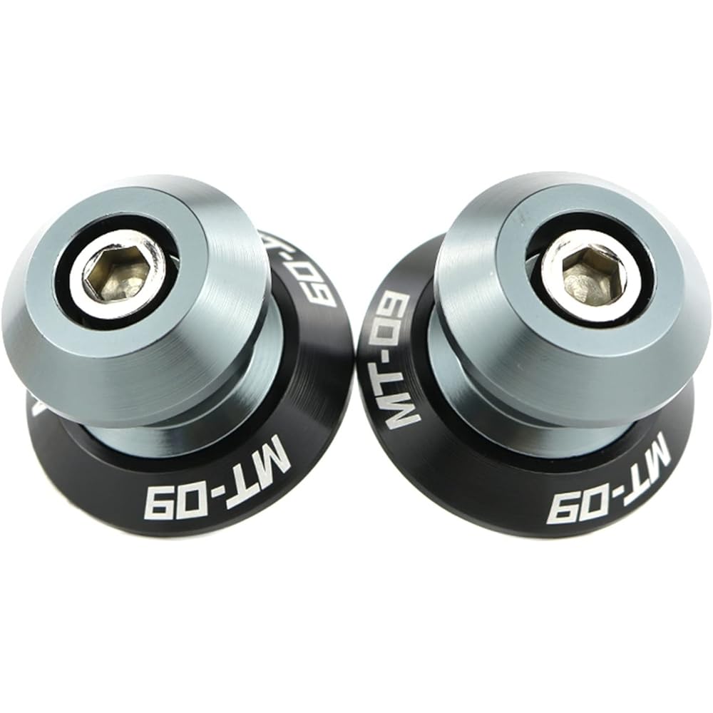 Stand Screw Slider YAMAHA MT09 MT-09 All Year Swing Arm Slider Spool Swing Arm Stand Bobbin CNC Aluminum Motorcycle Stand Suitable for MT09 (Color: Titanium)
