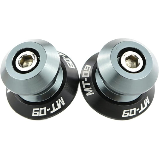 Stand Screw Slider YAMAHA MT09 MT-09 All Year Swing Arm Slider Spool Swing Arm Stand Bobbin CNC Aluminum Motorcycle Stand Suitable for MT09 (Color: Titanium)