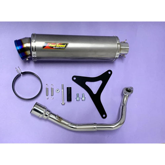 Realspeed Honda LEAD 125 (JF45) Bike Muffler Meteo Titanium Solid Muffler LEAD125 RSP-MET-007