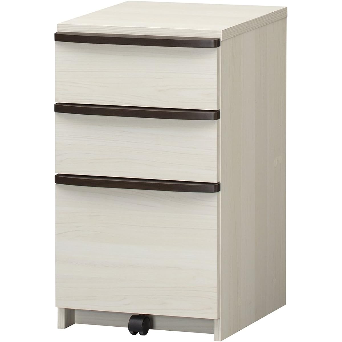 Shirai Sangyo Desk Under Chest Drawer Under-Desk Storage Wooden Small Office SOHO Individual Back Makeup Ivory White White Width 40.6 Height 69 Depth 42.9cm SEP-7040HIV Separtech