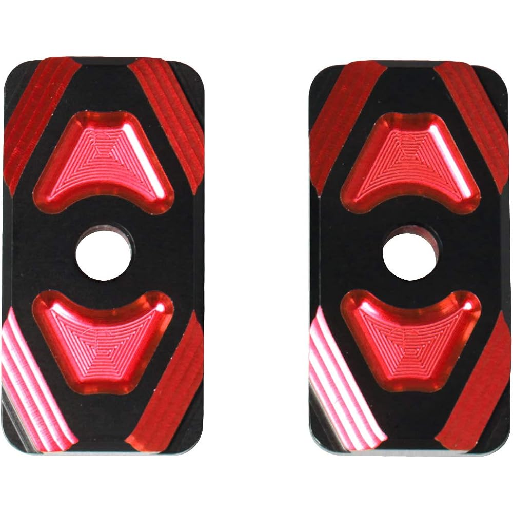 ENDURANCE EK405ED2A2 Motorcycle Swing Arm End Plate Set, Red