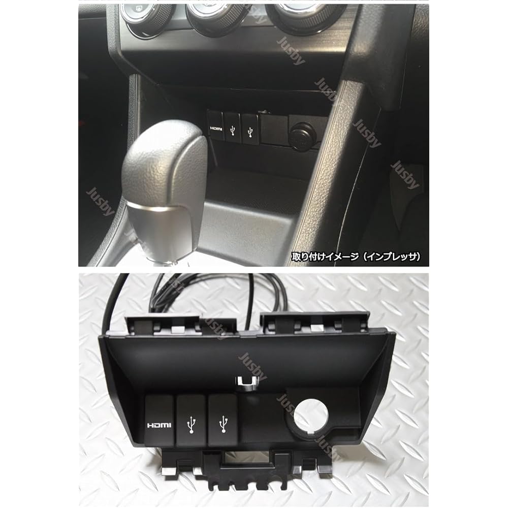 Subaru USB / HDMI Panel Adapter Set For LEVORG S4 / STI / IMPREZA SPORT / G4 / XV / XV HYBRID / SUBARU / HDMI Input / Mirroring Car Navigation Systems, etc