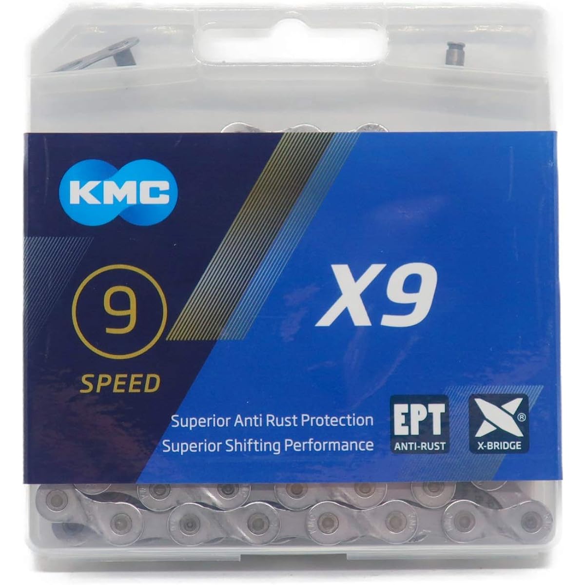 KMC X9 Chain 9S/9 Speed/9 Speed 114Links (EPT(ANTI-RUST)) [Parallel Import]