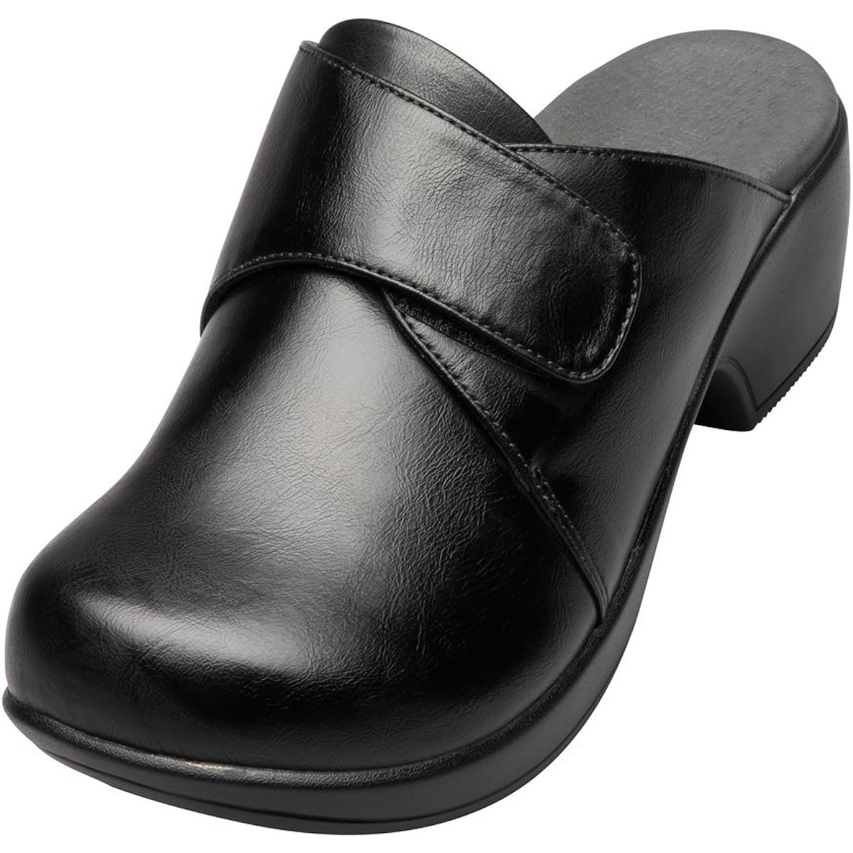 [AKAISHI] Arch Fitter 109 Clog (M (23.0-23.5cm), Black) Clog that is friendly to plantar fasciitis