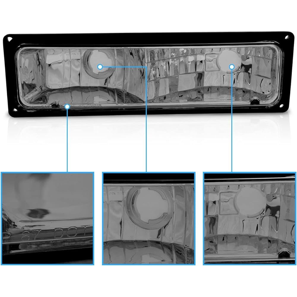 Amerilite replacement Packing Winker Light Smoke Pair 88-98 Chevrolet Frill Size -The passenger seat and driver's seat side