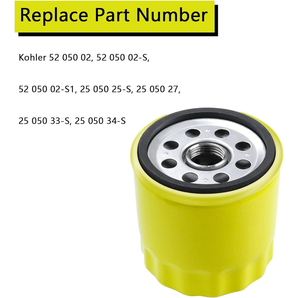 Oil filter KOHLER CH11-CH25 CV11-CV22 M18-M20 MV16-MV20 replacement 52 05-S 1 piece