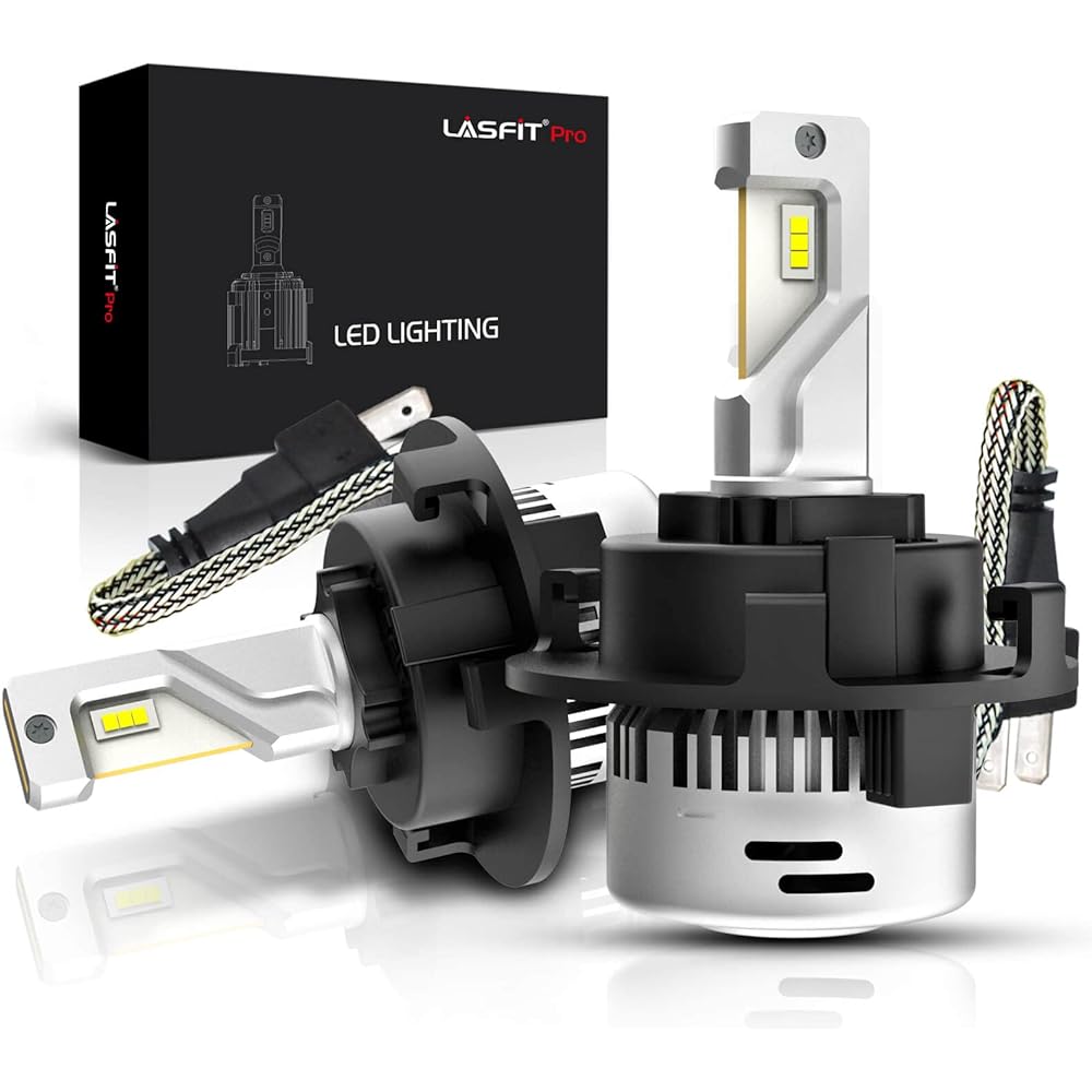 LASFIT H7 LED Bulb for Hyundai Tucson 2016-2020 Adapter Retainer Custom Design Plug and Play (Pack of 2)