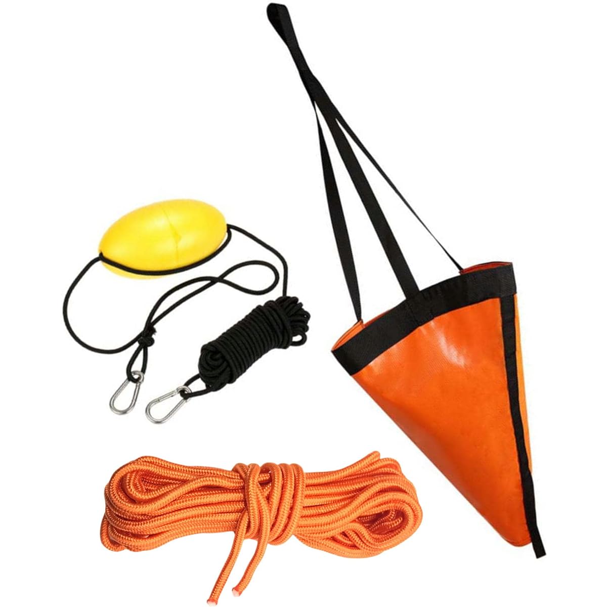 monomania Sea anchor with buoy, 6 types in total, kayak, marine boat, yacht, sailing, canoe, motor boat, ship, boat fishing, drift fishing, current, current, wind, windward, rope, anti-drift, with float, towing rope, easy to retrieve