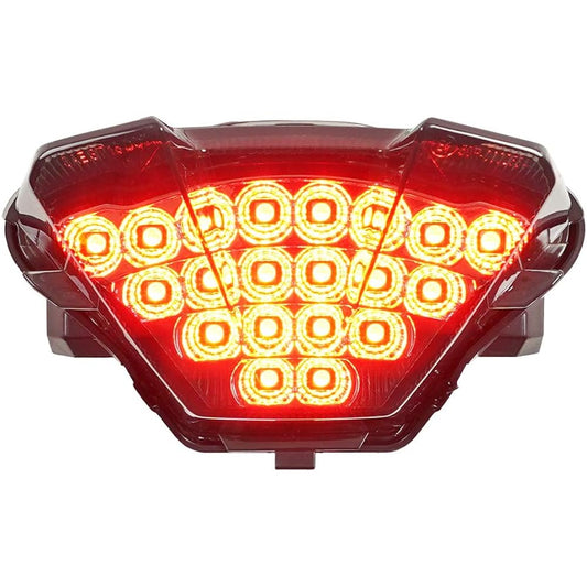 Integrated sequential LED tail tail lit smok lens 2018-2020 for YAMAHA MT-07
