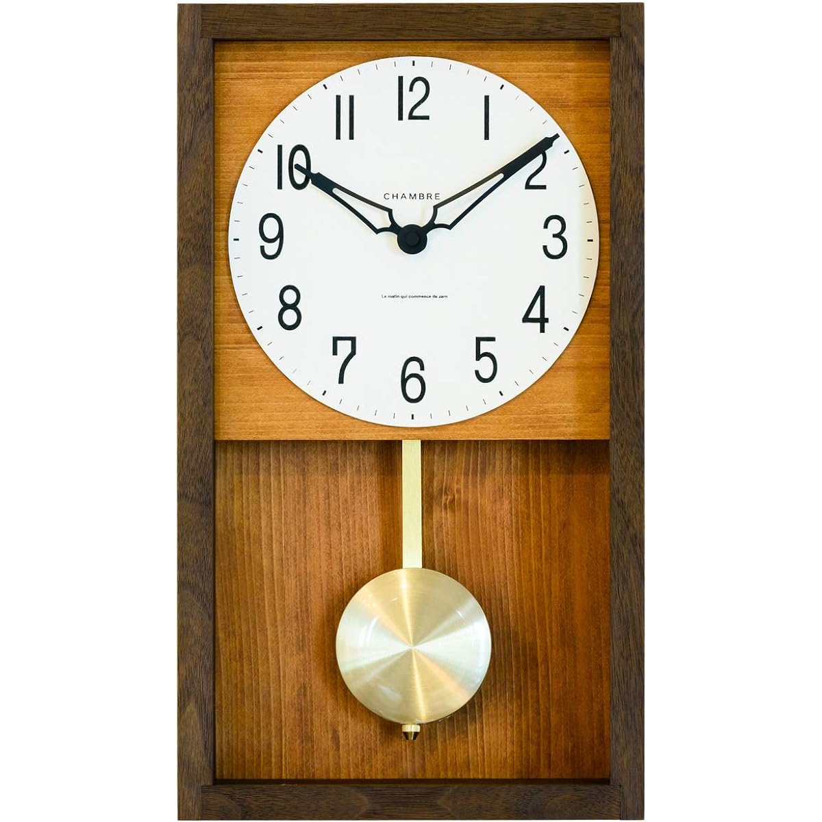Chambre Wall Clock Brown W20 x H35 x D7cm