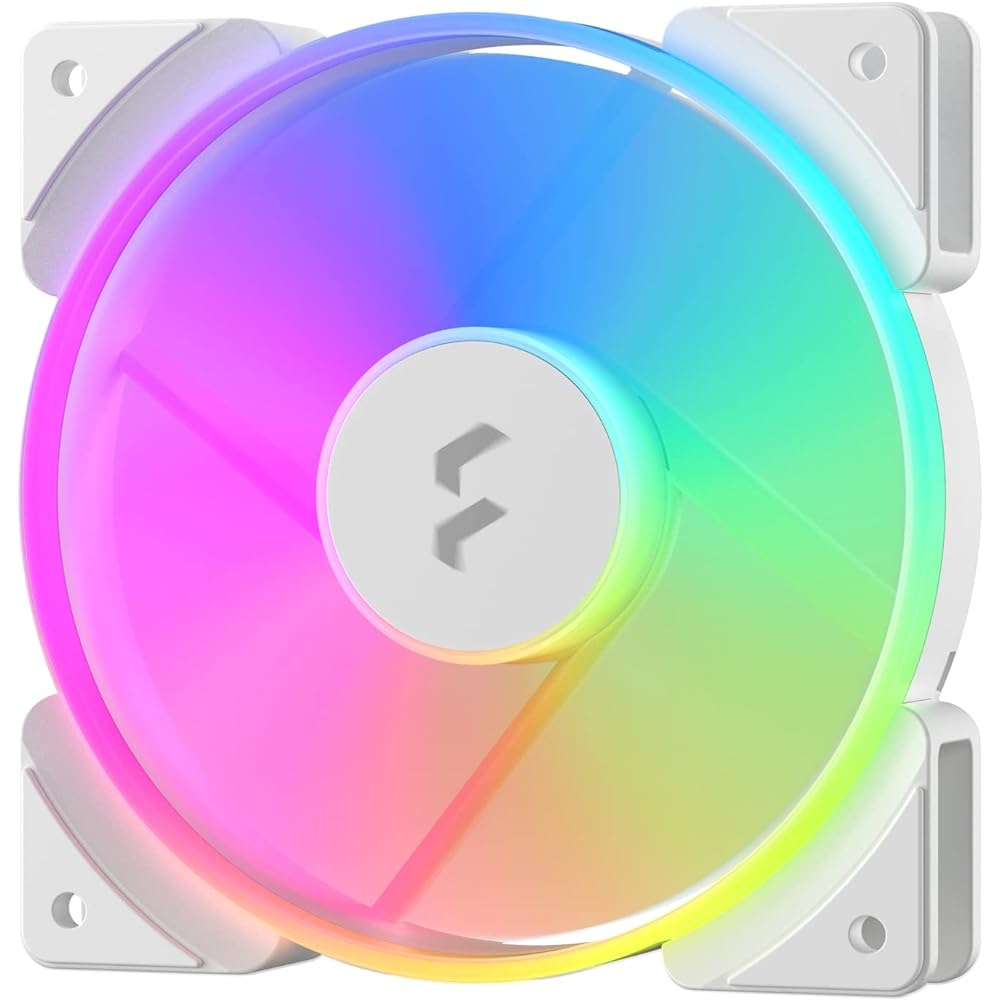 Fractal Design Prisma AL-12 PWM RGB White 120mm ARGB Compatible PC Case Fan FD-FAN-PRI-AL12-PWM-WT FN1752