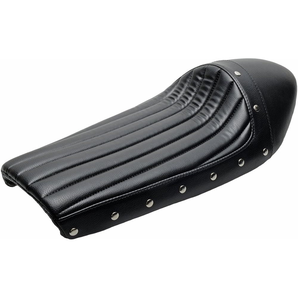 SR400 SR500 Cafe Seat Vertical Rivet Black Cafe Racer Style Custom Stud Tuck Roll Single