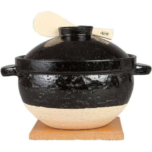 Hasenen Kamado-san Rice Pot 5-cup Cooker (For Open Fire Only) Open Fire Compatible NCT-50