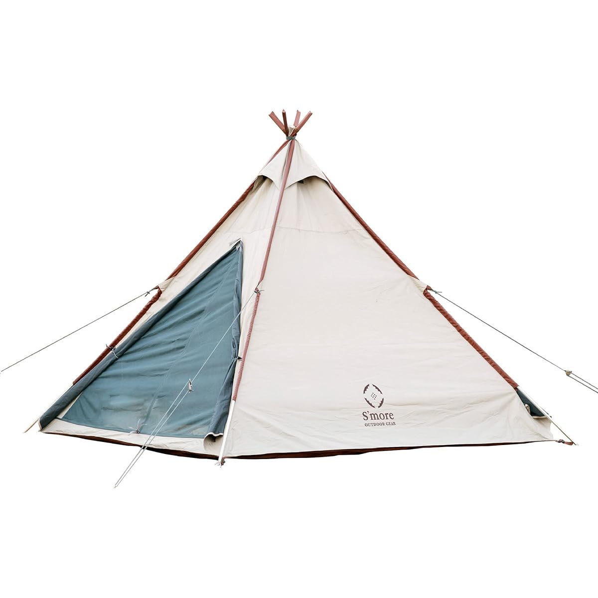 S'more A-Base Tent Solo Tent Tipi Tent Tent with Storage Bag Solo Camping for 1-2 People Camping Waterproof UPF50+ Polyester