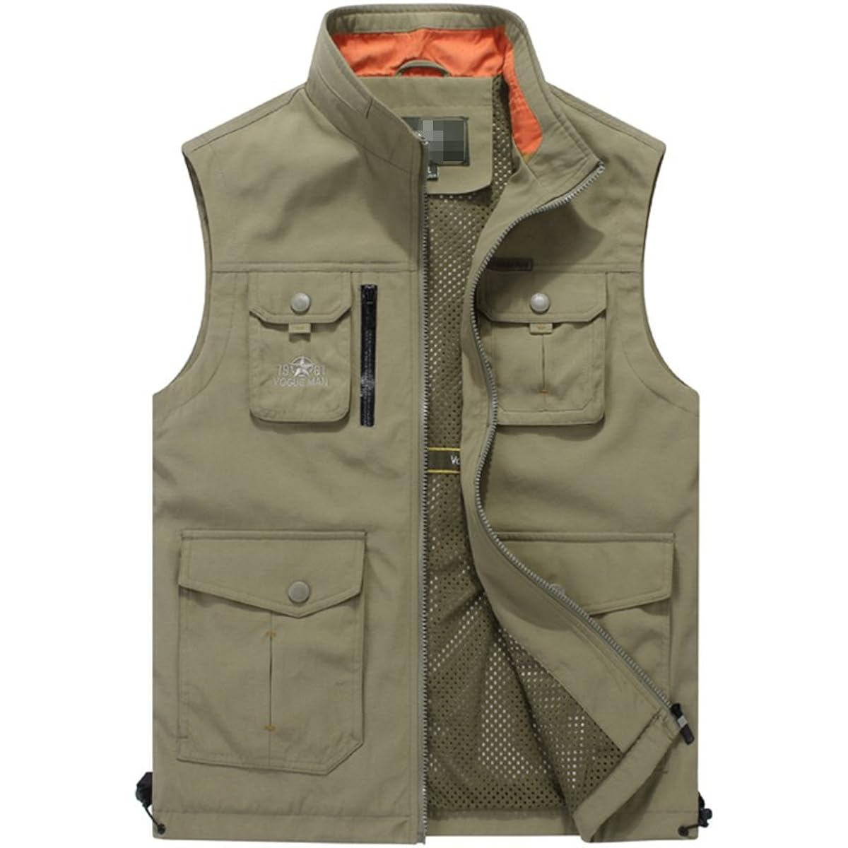 [Manatsulife] Outdoor Vest, Mesh, Men's, Multifunctional, Photographer, For Fishing, Photography, Stylish, Fashion, All Seasons, For Fishing, Mountain Climbing 602