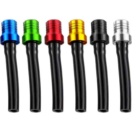 6pcs Gas Fuel Cap Valve Fuel Gas Tank Breather Motorcycle Breather Hose 6 Colors Aluminum Vent Breather Fuel Tank Breather Valve for 50cc 110cc 70cc 125cc Motorcycle ATV Quad Trail Bike
