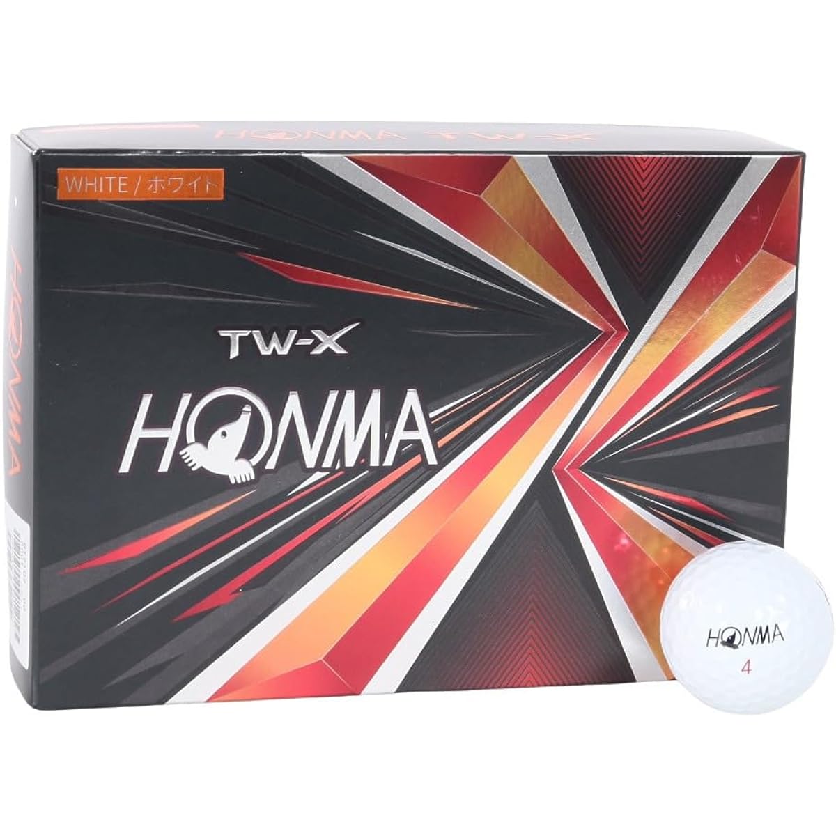 Honma Golf Ball TW-X TW-S 2021 1 Dozen 12 Balls White Yellow 3 Piece Tour Spin Distance TOUR WORLD Honma HONMA/TW-X_2021/White