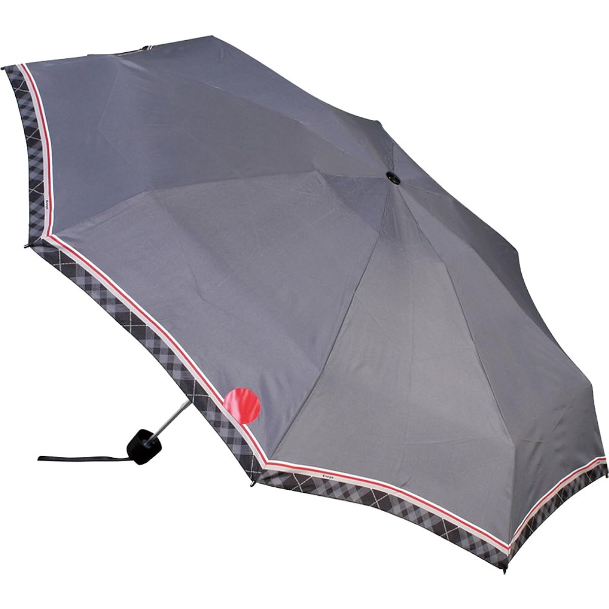 Knirps Folding Umbrella, Compact, Lightweight, Foldable, Men's, Women's, Unisex [Regular Imported Product] T.010 Small Manual Checkered Border KNT010-4031