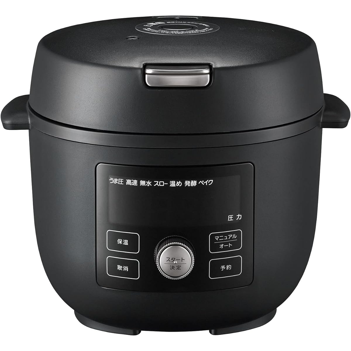 TIGER electric pressure cooker 2.2L 1 unit 10 functions auto 40 menus pressure/low temperature/anhydrous/fermentation/rice cooking/automatic cooking recipe book included matte black COK-A220KM